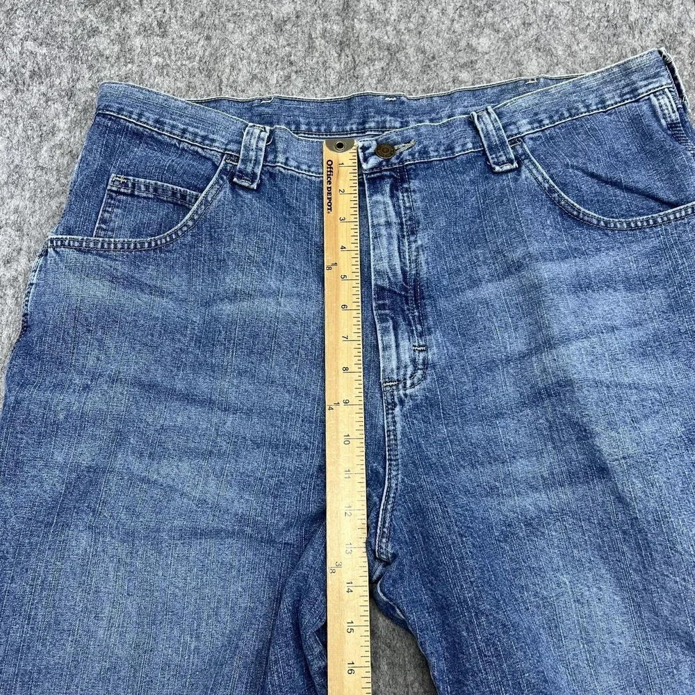Wrangler Cargo Shorts Mens 40 Blue Denim Carpenter Workwear 10